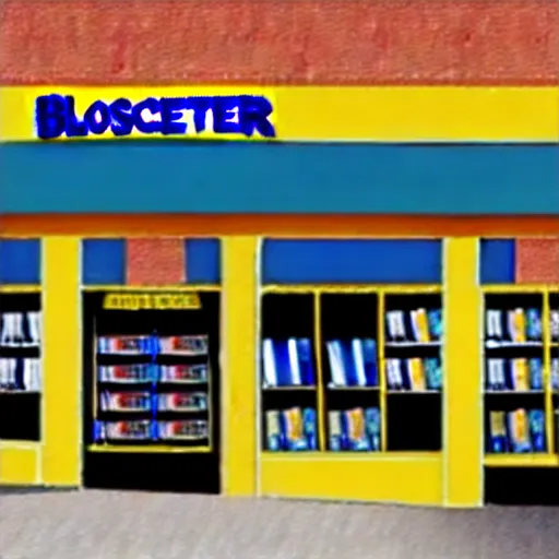 Prompt: blockbuster movie rental store painted by picasso