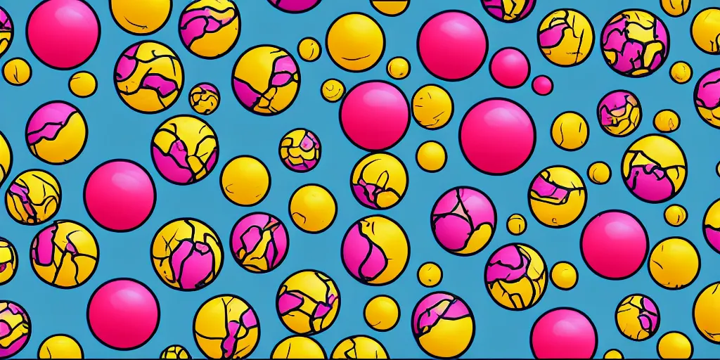 Image similar to animation sequence of a bouncy ball