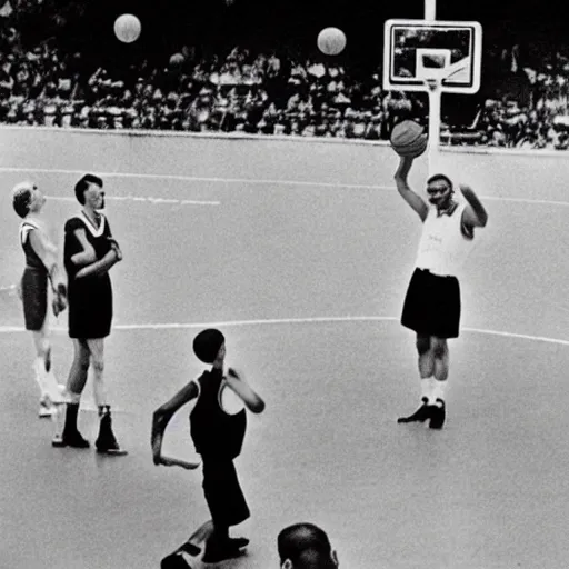 Prompt: hitler playing basketball, realistic, detailed, upscaled