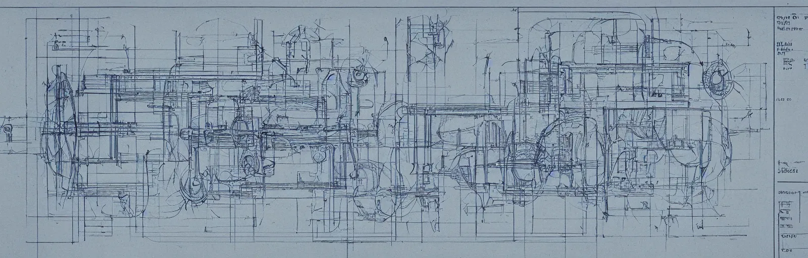 Prompt: blueprints for a timetravel machine