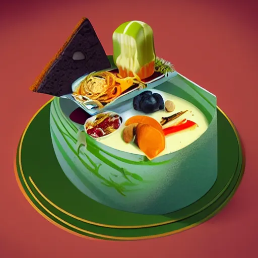 Image similar to surrealism food