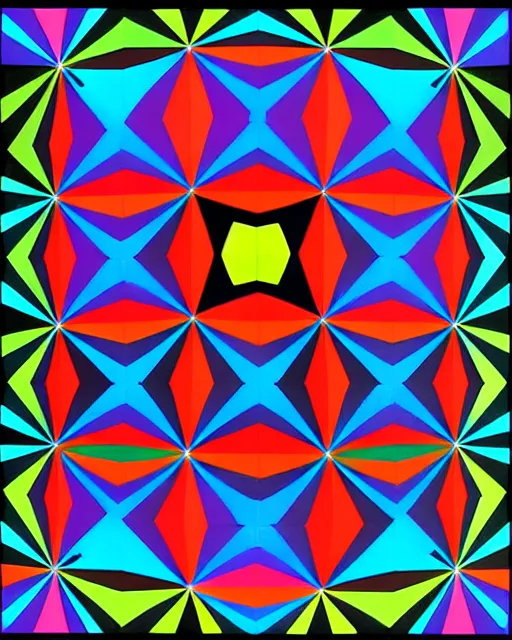 Image similar to kaleidoscope, shards of time, artwork by victor vasarely, illustration, highly detailed, simple, no jagged lines, smooth, artstation