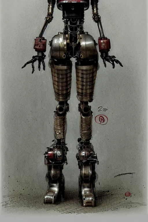 Image similar to female humanoid robot by jean - baptiste monge