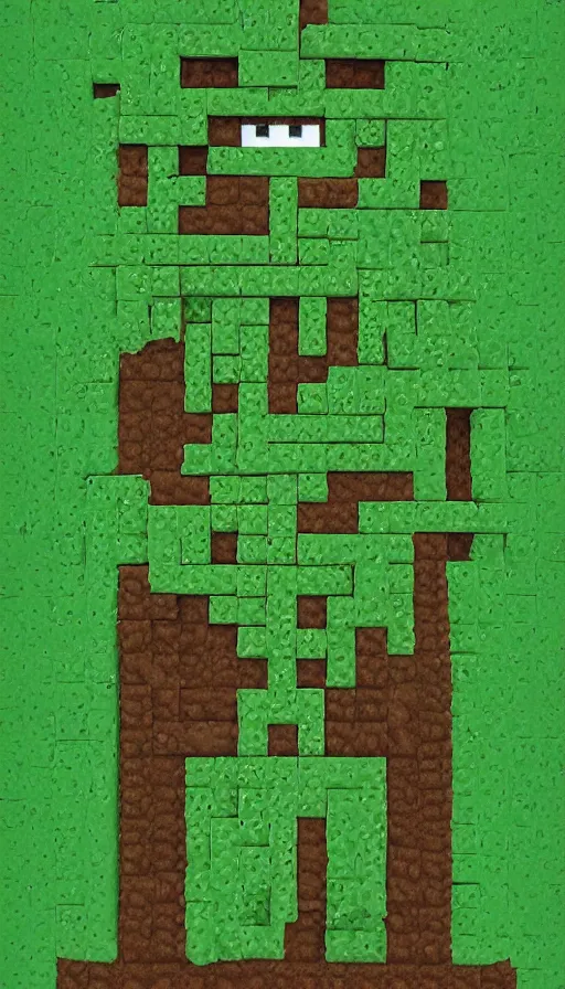 prompthunt: real life minecraft creeper full body portrait by ed