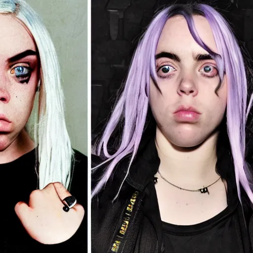 Image similar to buffed billie eilish as 1 9 9 0 s highschool bully