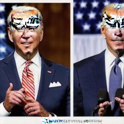 Image similar to Joe biden singing Standing here, I realize, you were just like me, trying to make history, but who's to judge, the right from wrong, When our guard is down I think we'll both agree, that violence breeds violence, but in the end it has to be this way.