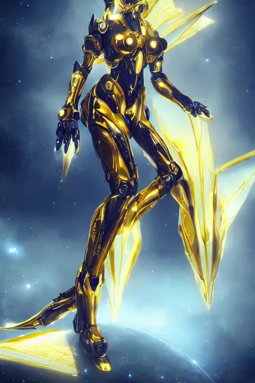 Prompt: galactic hyperdetailed elegant beautiful stunning giantess sexy hot anthropomorphic mecha female dragon goddess, sleek spines, sharp metal ears, sleek yellow eyes, soft gold skin, large gold body, bigger than galaxy, epic proportions, epic scale, epic size, warframe destiny fanart, furry, dragon art, goddess, giantess, furaffinity, octane render