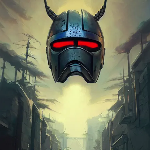 Image similar to cyberpunk viking helmet mask warrior goddess robot ninja fantasy, art gta 5 cover, official fanart behance hd artstation by jesper ejsing, by rhads, makoto shinkai and lois van baarle, ilya kuvshinov, ossdraws