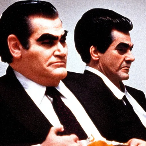 Image similar to ! dream goodfellas film stills where everyone is wearing oni masks directed by marin scorsese oscar winning high resolution remastered