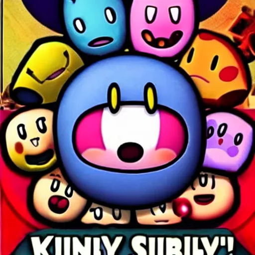 Image similar to kirby smiles as he commits atrocities