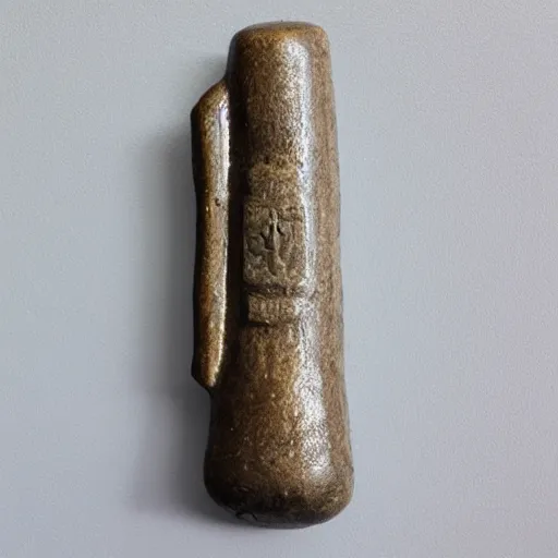 Prompt: Ancient hammer, product photo
