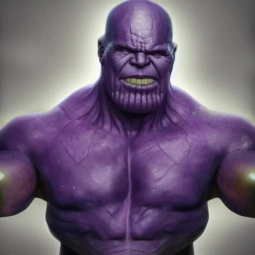 Image similar to Thanos is Steve Harvey, hyperdetailed, artstation, cgsociety, 8k