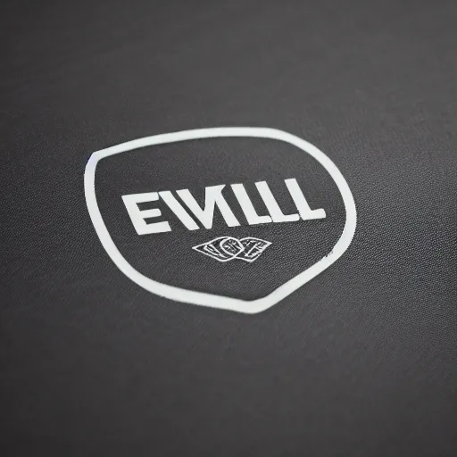 Image similar to a logo for an evil company, screen printing,