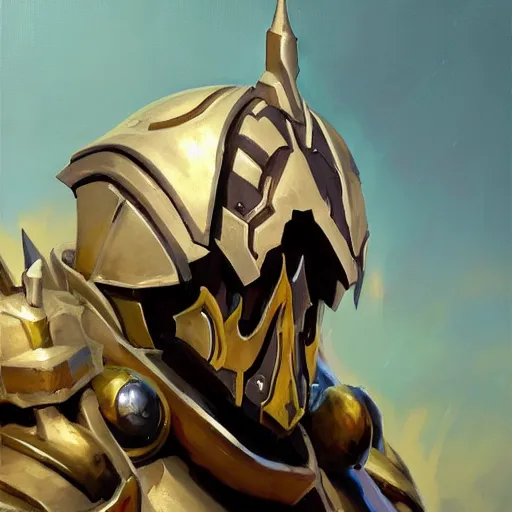 Image similar to greg manchess portrait painting of armored ainz ooal gown aka momon as overwatch character, medium shot, asymmetrical, profile picture, organic painting, sunny day, matte painting, bold shapes, hard edges, street art, trending on artstation, by huang guangjian and gil elvgren and sachin teng