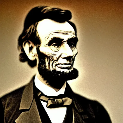 Prompt: abraham lincoln as electronic music producer
