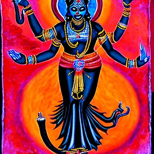 Image similar to the goddess kali