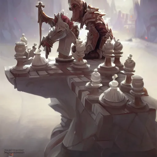 Image similar to a white chess pawn piece, chess, chess game, chess, chess, chess game, battlefield background, bright art masterpiece artstation. 8 k, sharp high quality artwork in style of jose daniel cabrera pena and greg rutkowski, concept art by tooth wu, blizzard warcraft artwork, hearthstone card game artwork, chess pawn