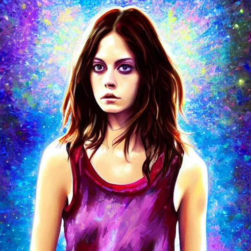 Image similar to effy stonem using star blouse, oil painting, ultradetailed, digital painting, ultradetailed