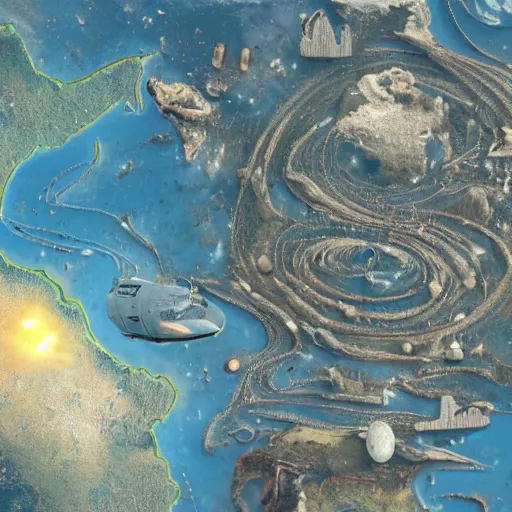 Prompt: the very detailed scene of earth in 2046