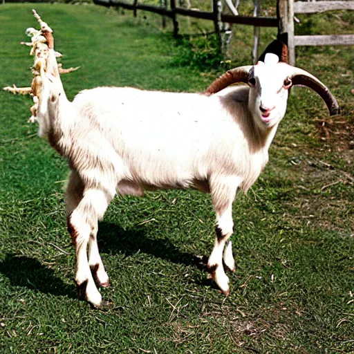 Image similar to dolly parton as a goat