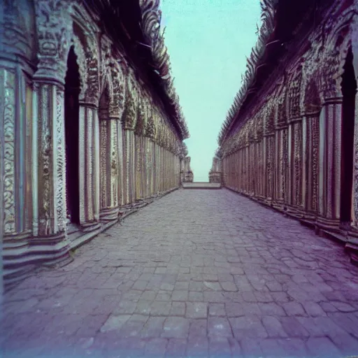 Prompt: gothic thailand, Architecture, buildings, Extreme long shot, extreme wide shot, Autochrome,