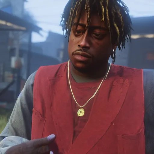 Image similar to Juice wrld In red dead redemption 2 4K detail