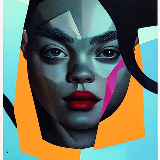 Image similar to Elle Fanning in System Shock picture by Sachin Teng, asymmetrical, dark vibes, Realistic Painting , Organic painting, Matte Painting, geometric shapes, hard edges, graffiti, street art:2 by Sachin Teng:4