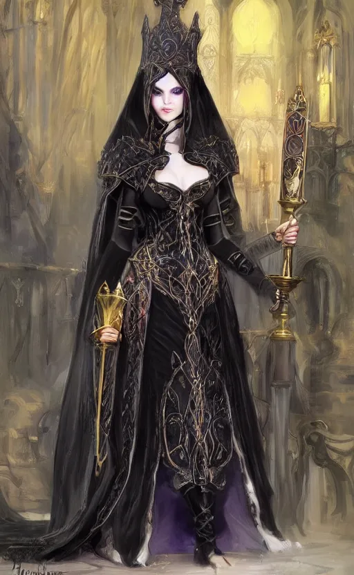 Image similar to Alchemy Imperial Princess knight gothic girl. By Konstantin Razumov, highly detailded