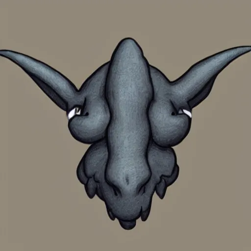 Image similar to 2d simplified triceratops head cute, popular on artstation, popular on deviantart, popular on pinterest