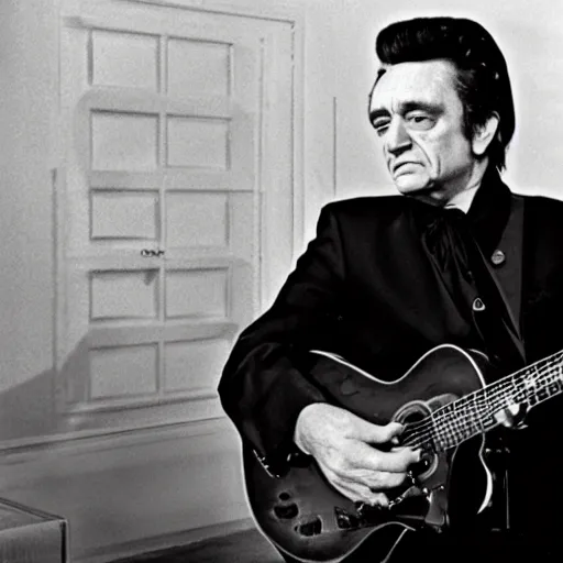 Prompt: johnny cash running for president