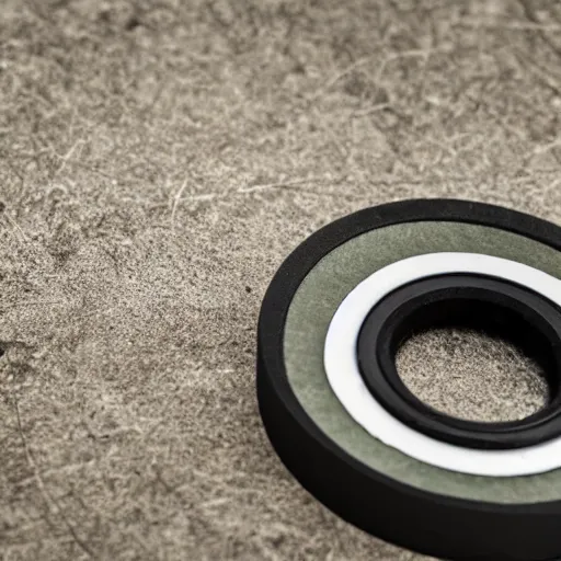 Image similar to a stylish marketing photograph of a resin-bonded grinding wheel