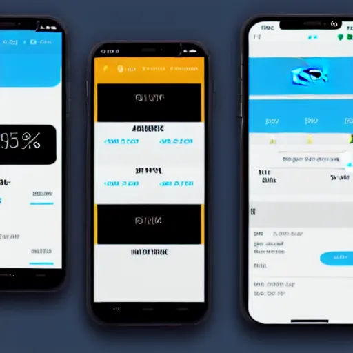 Image similar to high fidelity mockup designs for a stock trading mobile app