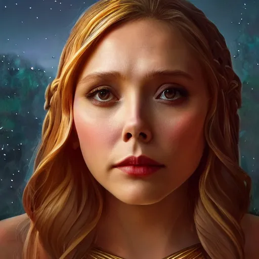 elizabeth olsen as the goddess of forgivness, usilo, | Stable Diffusion ...