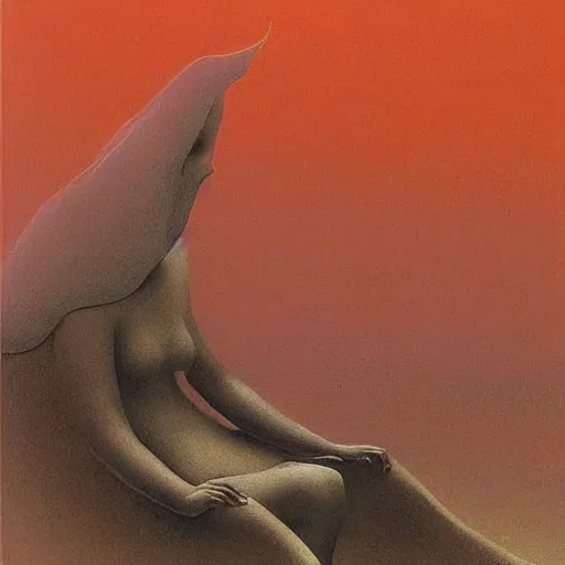 Image similar to National Book Lovers Day by zdzisław beksiński