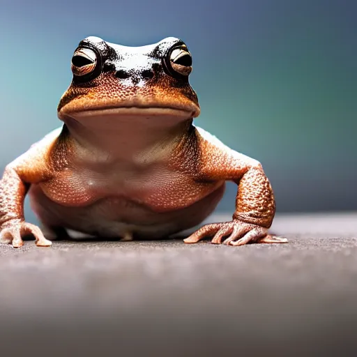 Image similar to macro hyper-realistic hypnotoad Futurama