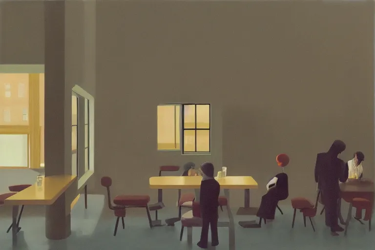 Image similar to diner near the route artwork by tim eitel