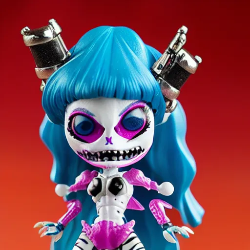 Image similar to a c'thulhu monster high action figure, product shot