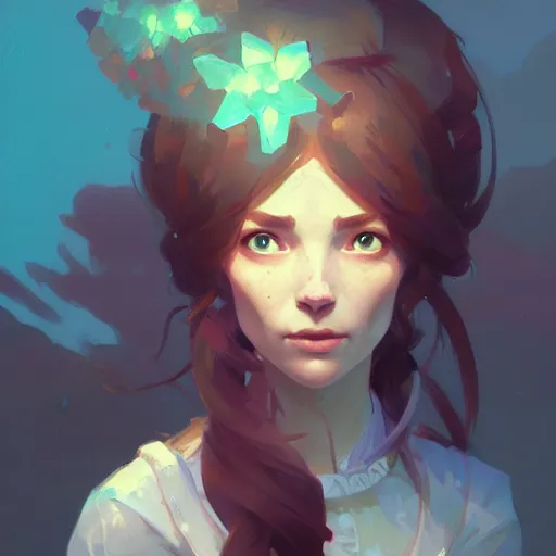 Prompt: Portrait of Madeline from celeste, highly detailed, digital painting, artstation, concept art, sharp focus, illustration, art by greg rutkowski and alphonse mucha