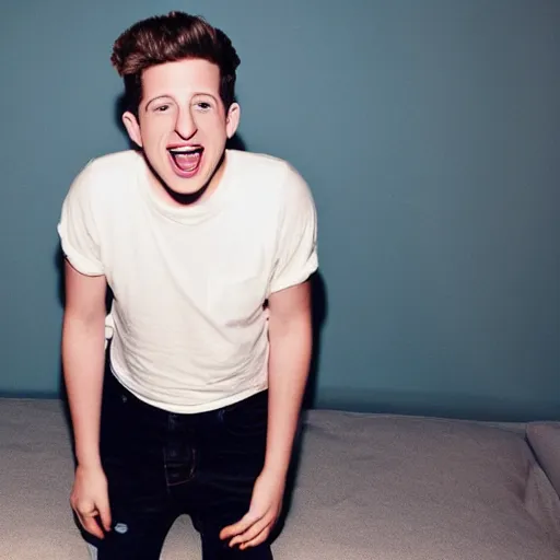 Image similar to charlie puth photographed by terry richardson