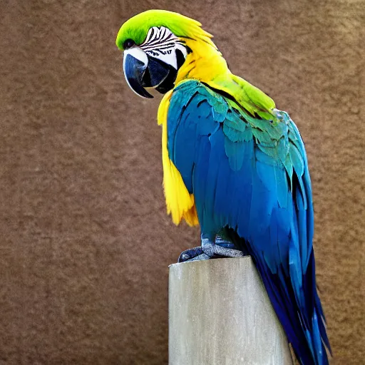 Prompt: Blue and Gold Macaw