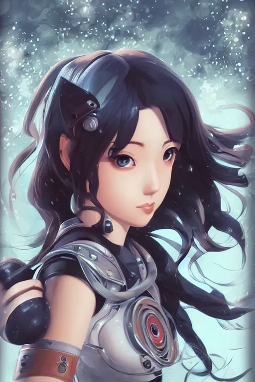 Image similar to hatsume mei, heroine, beautiful, detailed symmetrical close up portrait, intricate complexity, in the style of artgerm and ilya kuvshinov, magic the gathering art