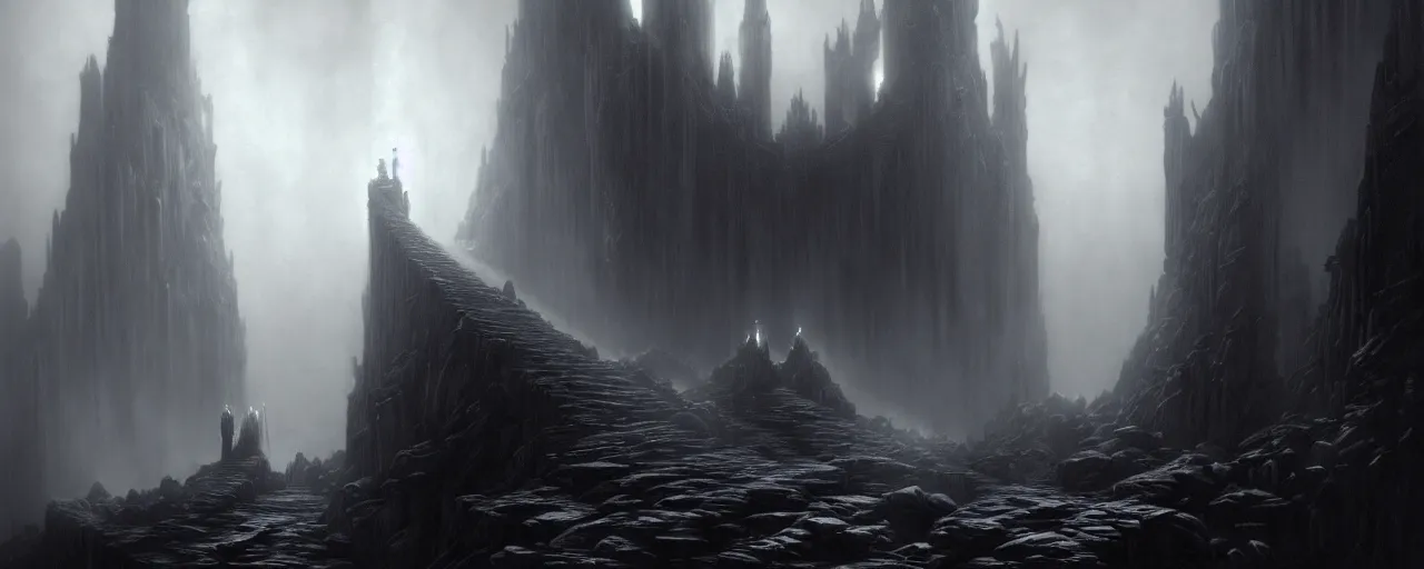 Image similar to a digital concept art by gustave dore and greg rutkowski, trending on artstation. dante's divine comedy, dark fantasy cave palace of bad omens, a iron throne, white stone steps seeping magma. fier in fog. light effect. 3 d, octane render, unreal engine. mist.