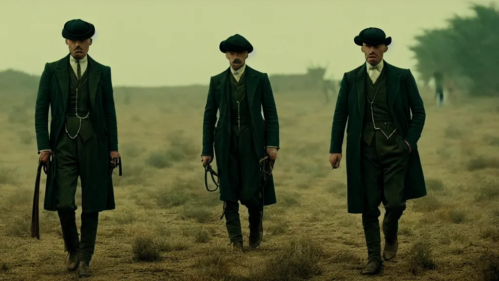 Prompt: the prickly pear peaky blinders film still from the movie directed by denis villeneuve with art direction by zdzis