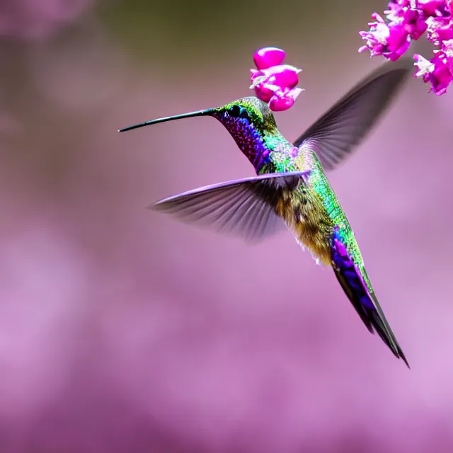 Purple Hummingbird