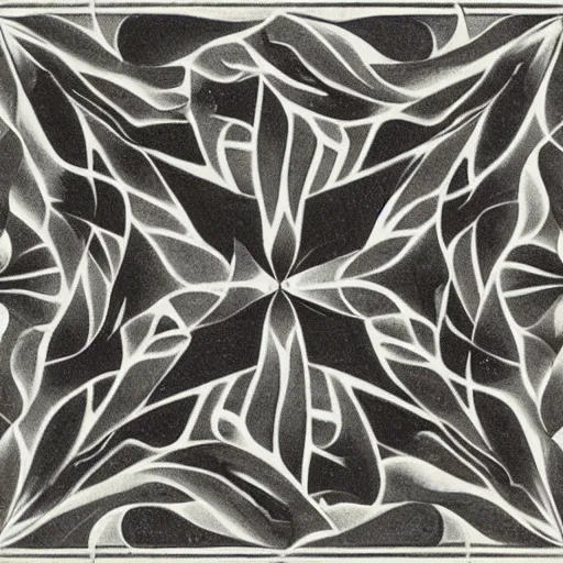 Prompt: Crab tessellation, by M.C. Escher, lithograph, 1959