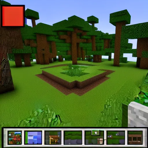 Image similar to Minecraft screenshot