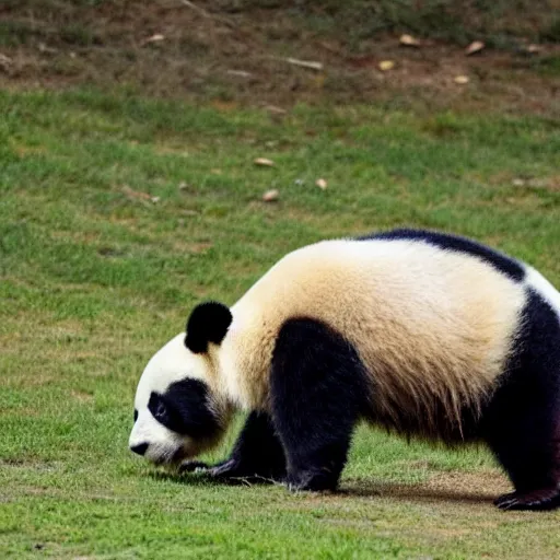 a panda walks into a bar, then eats, shoots, and | Stable Diffusion