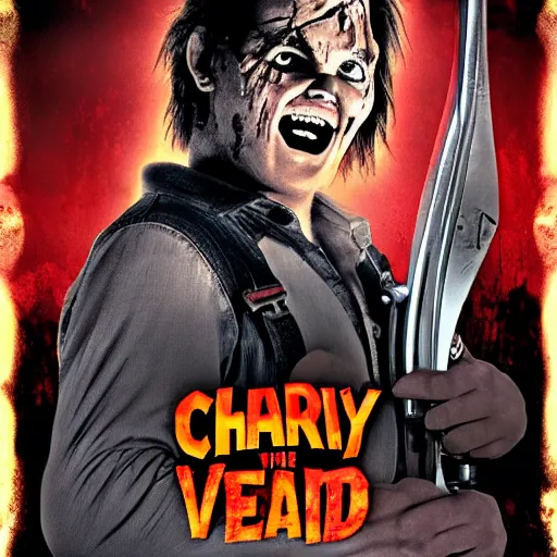 Image similar to Chucky versus The Evil Dead movie poster