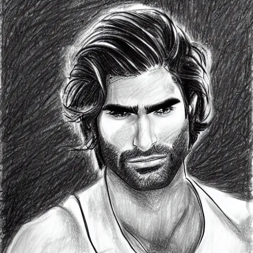 Image similar to a drawing un the style of mariano giraud