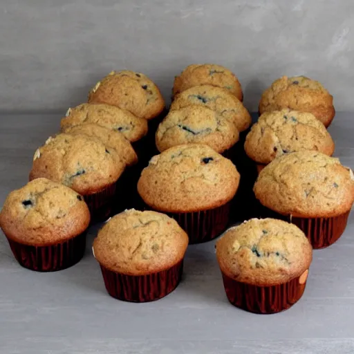 Image similar to army of gigantic muffins invading a city, 5 5 mm